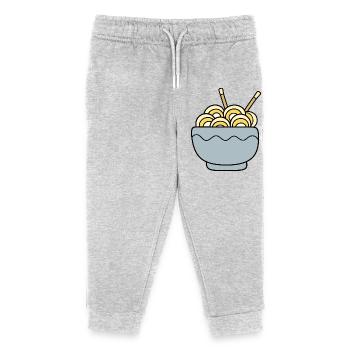 Ramen Noodles Kawaii Japan Cuisine - Kids Organic Sweatpants by Stanley/Stella - heather grey - Front