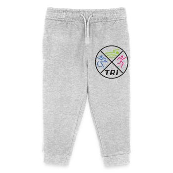 Triathlon féminin - Pantalon de jogging enfant bio Stanley/Stella - gris chiné - Devant