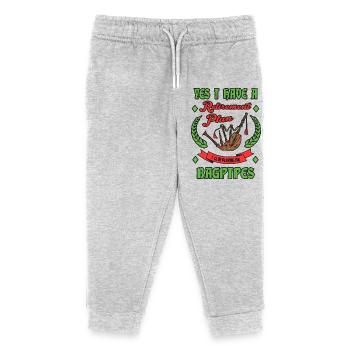 Renten Plan Dudelsack - Kinder Organic Jogginghose Mini Mover von Stanley/Stella - Grau meliert - Vorne