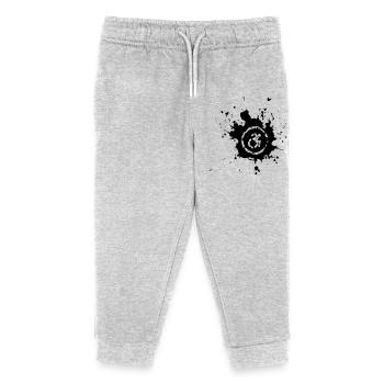 Rollstuhl-Symbol mit Farbspritzer # - Kinder Organic Jogginghose Mini Mover von Stanley/Stella - Grau meliert - Vorne