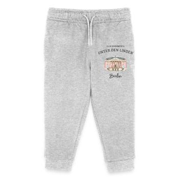 Berlin, Oper Unter den Linden - Kids Organic Sweatpants by Stanley/Stella - heather grey - Front