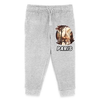 Paris - Pantalon de jogging enfant bio Stanley/Stella - gris chiné - Devant