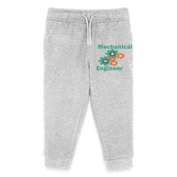 Mechanical Engineering Funny Engineer - Kids Organic Sweatpants by Stanley/Stella - heather grey - Front