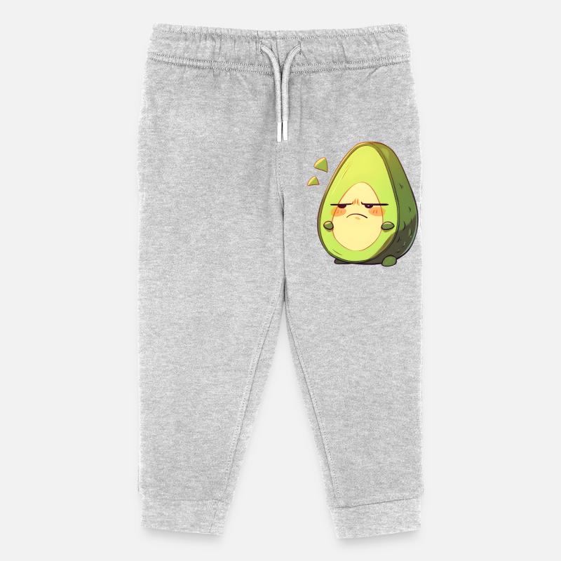 Conception de dessin animé d’avocat en colère - Pantalon de jogging enfant bio Stanley/Stella - gris chiné