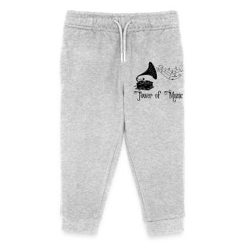 Musique vintage (noir) - Pantalon de jogging enfant bio Stanley/Stella - gris chiné - Devant