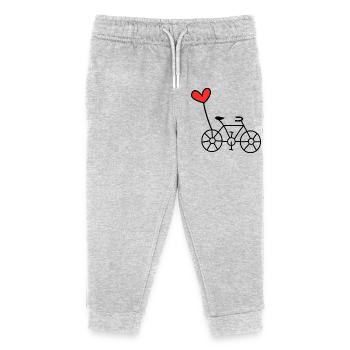 RETRAITE. BONNE RETRAITE. JOYEUSE RETRAITE. COEUR - Pantalon de jogging enfant bio Stanley/Stella - gris chiné - Devant