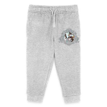 Bonhomme de neige à temps ! - Pantalon de jogging enfant bio Stanley/Stella - gris chiné - Devant