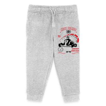KArt Racing Speed Gauge Graphic - Kids Organic Sweatpants by Stanley/Stella - heather grey - Front