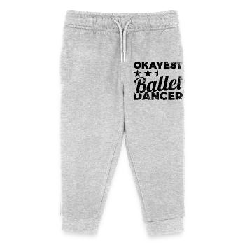 Danseur de ballet moyen - Pantalon de jogging enfant bio Stanley/Stella - gris chiné - Devant