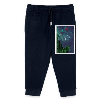 Our future, time for change - Kids Organic Sweatpants by Stanley/Stella - navy - Front