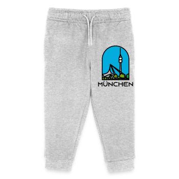 Munich - Tour - Pantalon de jogging enfant bio Stanley/Stella - gris chiné - Devant