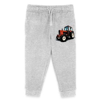 Belarus MTS 550 - Kinder Organic Jogginghose Mini Mover von Stanley/Stella - Grau meliert - Vorne