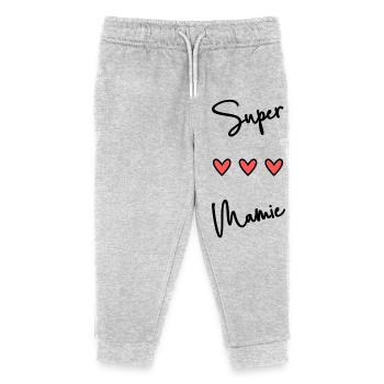GRANNY. GRANDMA - Kids Organic Sweatpants by Stanley/Stella - heather grey - Front