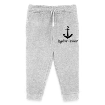 Together Forever - Kids Organic Sweatpants by Stanley/Stella - heather grey - Front