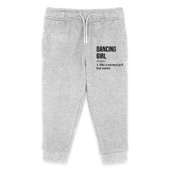 Tanzen - Kinder Organic Jogginghose Mini Mover von Stanley/Stella - Grau meliert - Vorne