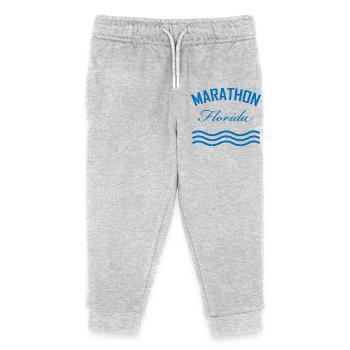 Marathon Florida Watercolour Style  - Kids Organic Sweatpants by Stanley/Stella - heather grey - Front