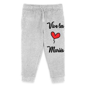 VIVE LES MARIES - Pantalon de jogging enfant bio Stanley/Stella - gris chiné - Devant