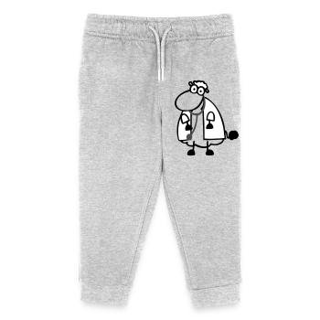 Doctor's Sheep - Kids Organic Sweatpants by Stanley/Stella - heather grey - Front