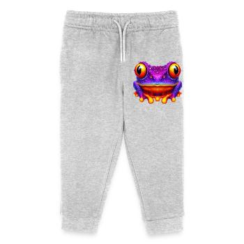 Frog - Kids Organic Sweatpants by Stanley/Stella - heather grey - Front