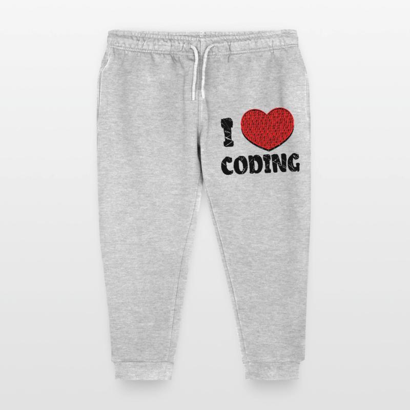 Code Developer Skripting Debug Herz Statement Kinder Organic Jogginghose Mini Mover von Stanley/Stella