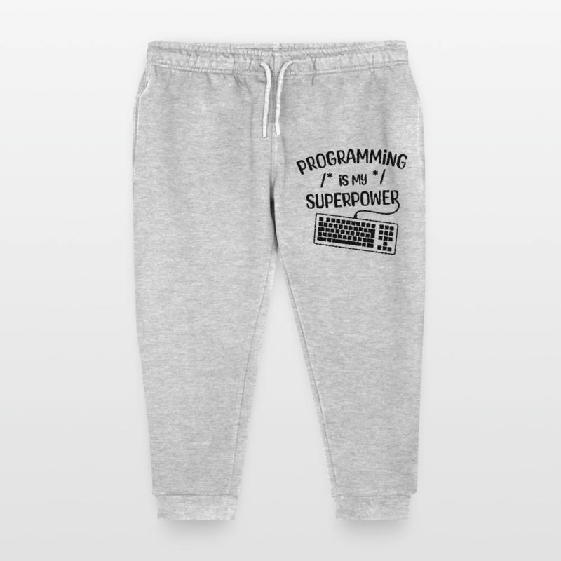Computer Freak Statement Developer Programmer Kids Organic Sweatpants by Stanley/Stella