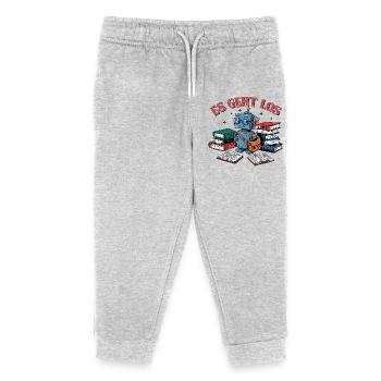 Einschulung erster Schultag kleiner Roboter - Kinder Organic Jogginghose Mini Mover von Stanley/Stella - Grau meliert - Vorne