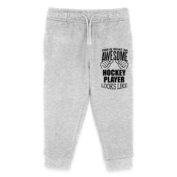 Hockey - Kinder Organic Jogginghose Mini Mover von Stanley/Stella - Grau meliert - Vorne