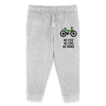 Fahrrad Statement Tanken Energiespeicher - Kinder Organic Jogginghose Mini Mover von Stanley/Stella - Grau meliert - Vorne