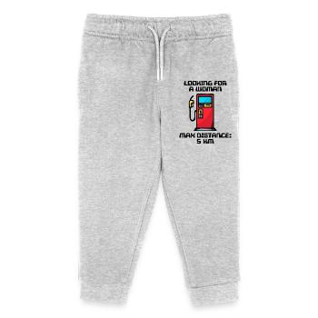 Elektrische Energie Tanken Statement Tankstelle - Kinder Organic Jogginghose Mini Mover von Stanley/Stella - Grau meliert - Vorne