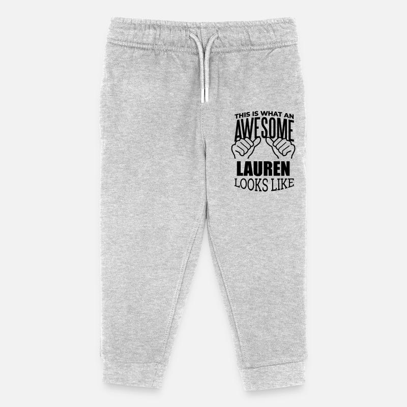 Lauren - Pantalon de jogging enfant bio Stanley/Stella - gris chiné