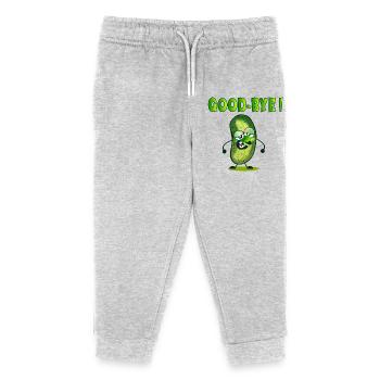 FAREWELL GOODBYE - GHERKINS PICKLES - Kids Organic Sweatpants by Stanley/Stella - heather grey - Front