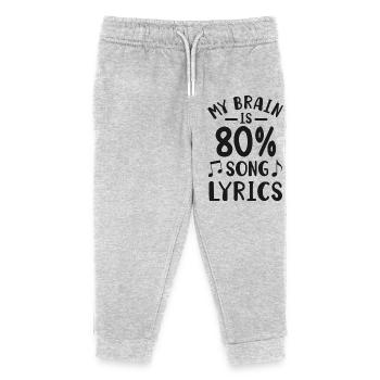 Sänger Musiker Singen - Kinder Organic Jogginghose Mini Mover von Stanley/Stella - Grau meliert - Vorne