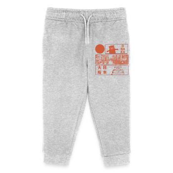Visit Osaka Castle - Kids Organic Sweatpants by Stanley/Stella - heather grey - Front