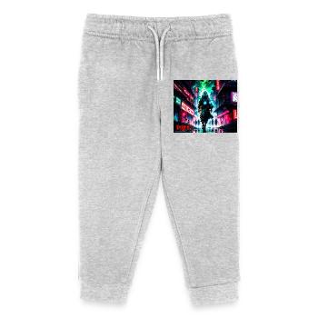Ville Apocalyptique - Pantalon de jogging enfant bio Stanley/Stella - gris chiné - Devant