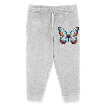 Butterfly - Kids Organic Sweatpants by Stanley/Stella - heather grey - Front