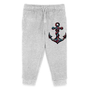 An Anchor - Kids Organic Sweatpants by Stanley/Stella - heather grey - Front