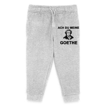 Ach du meine Goethe - Kinder Organic Jogginghose Mini Mover von Stanley/Stella - Grau meliert - Vorne