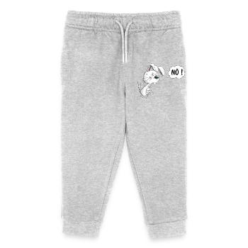 Drolliger Weißer Nö Hase I Hasenmotiv Kaninchen - Kinder Organic Jogginghose Mini Mover von Stanley/Stella - Grau meliert - Vorne