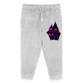 Halloween - Pantalon de jogging enfant bio Stanley/Stella - gris chiné - Devant