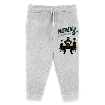 Niemals 31ER - Kinder Organic Jogginghose Mini Mover von Stanley/Stella - Grau meliert - Vorne