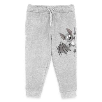 Lustige Fledermaus Cartoon Flughund - Kinder Organic Jogginghose Mini Mover von Stanley/Stella - Grau meliert - Vorne