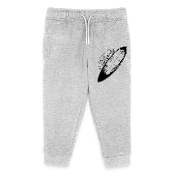 Surfboard - Kids Organic Sweatpants by Stanley/Stella - heather grey - Front