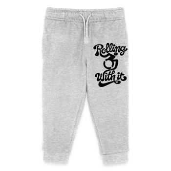Mit ihm in meinem Rollstuhl zu rollen # - Kinder Organic Jogginghose Mini Mover von Stanley/Stella - Grau meliert - Vorne