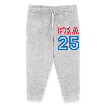 FRANCE - Pantalon de jogging enfant bio Stanley/Stella - gris chiné - Devant
