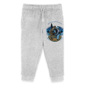 Conception hybride Anubis céleste - Pantalon de jogging enfant bio Stanley/Stella - gris chiné - Devant