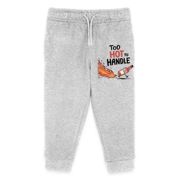 Too Hot to Handle - Kinder Organic Jogginghose Mini Mover von Stanley/Stella - Grau meliert - Vorne