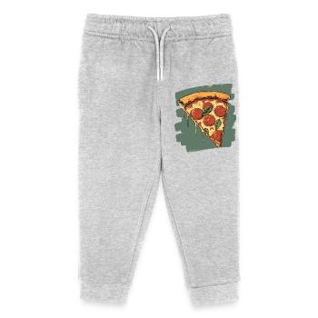 Pizza Retro - Kids Organic Sweatpants by Stanley/Stella - heather grey - Front