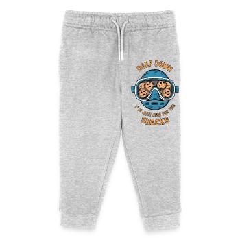 Je plonge profondément pour des collations - Pantalon de jogging enfant bio Stanley/Stella - gris chiné - Devant