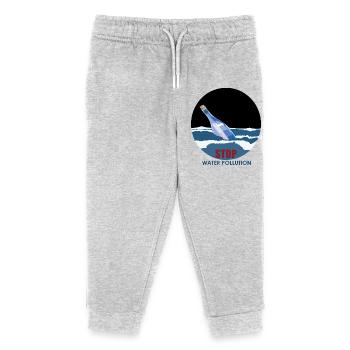 Stoppen Sie die Wasserverschmutzung - Kinder Organic Jogginghose Mini Mover von Stanley/Stella - Grau meliert - Vorne