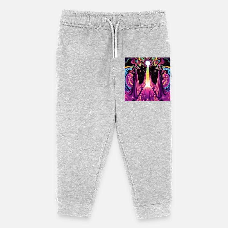 Psychedelic - Kinder Organic Jogginghose Mini Mover von Stanley/Stella - Grau meliert